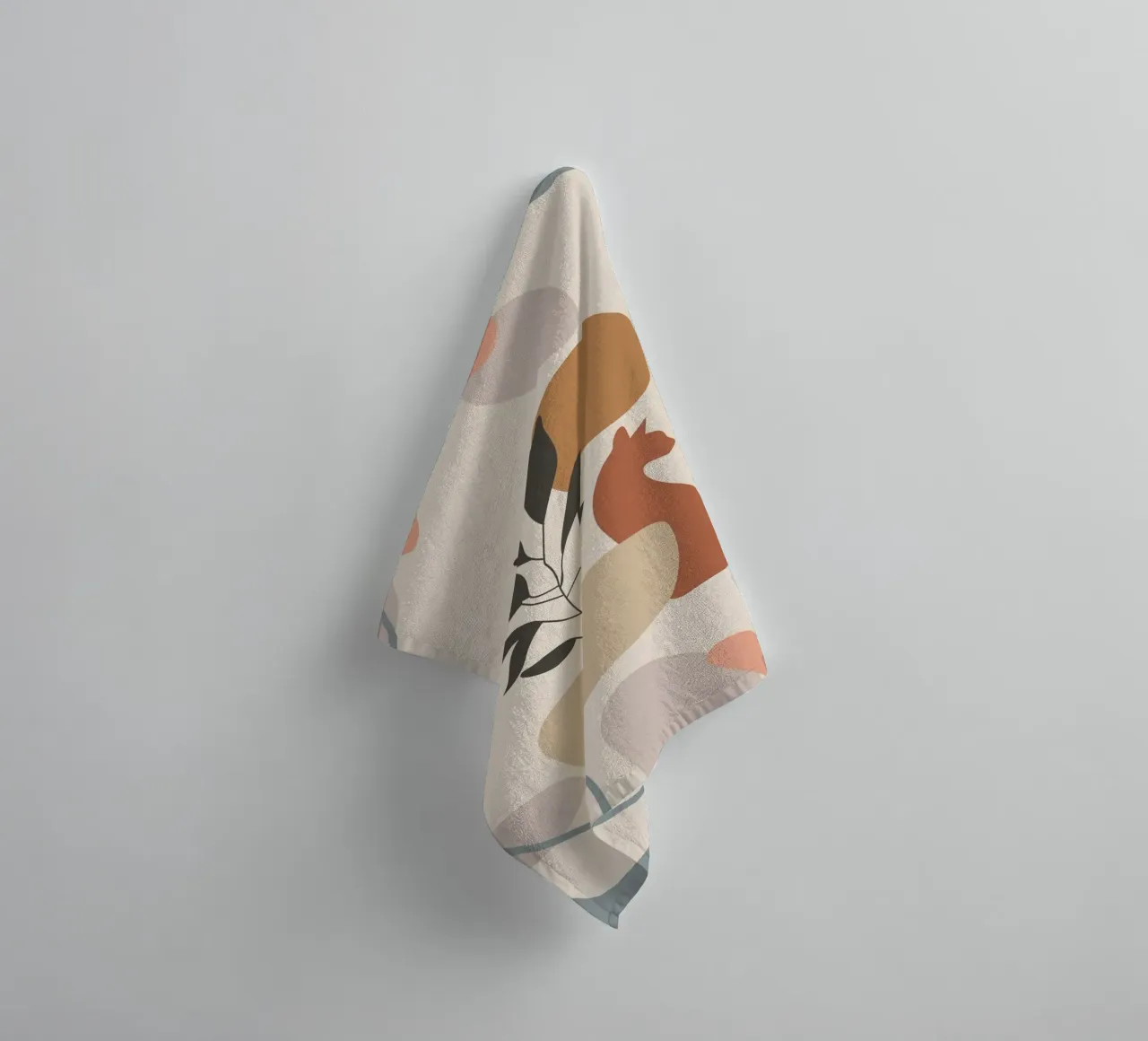 cat with vase shape towel by Grant