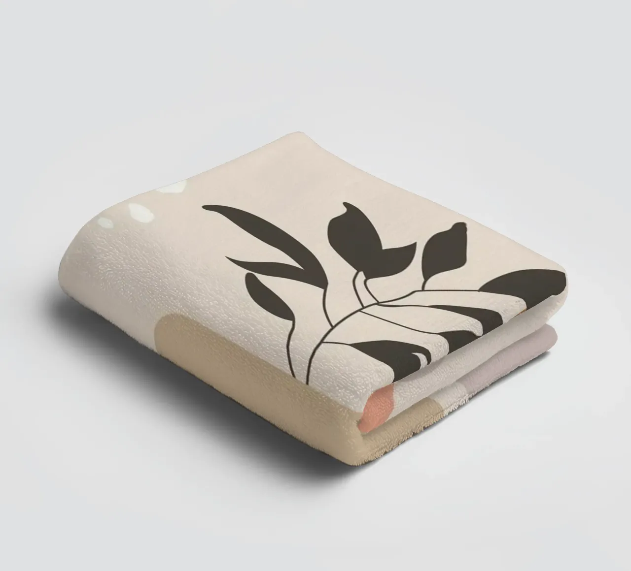 cat with vase shape towel by Grant