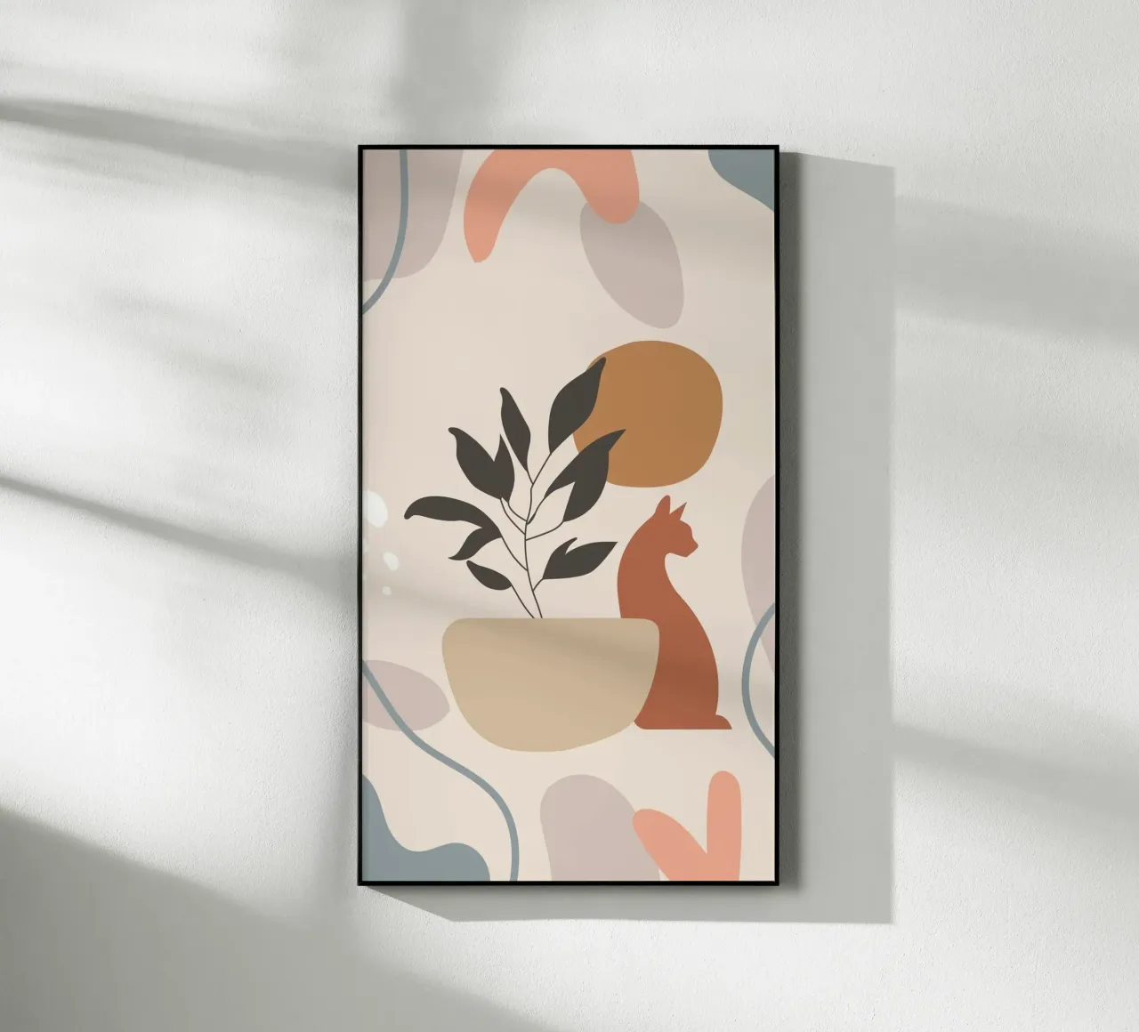 cat with vase shape plexiglass da Grant