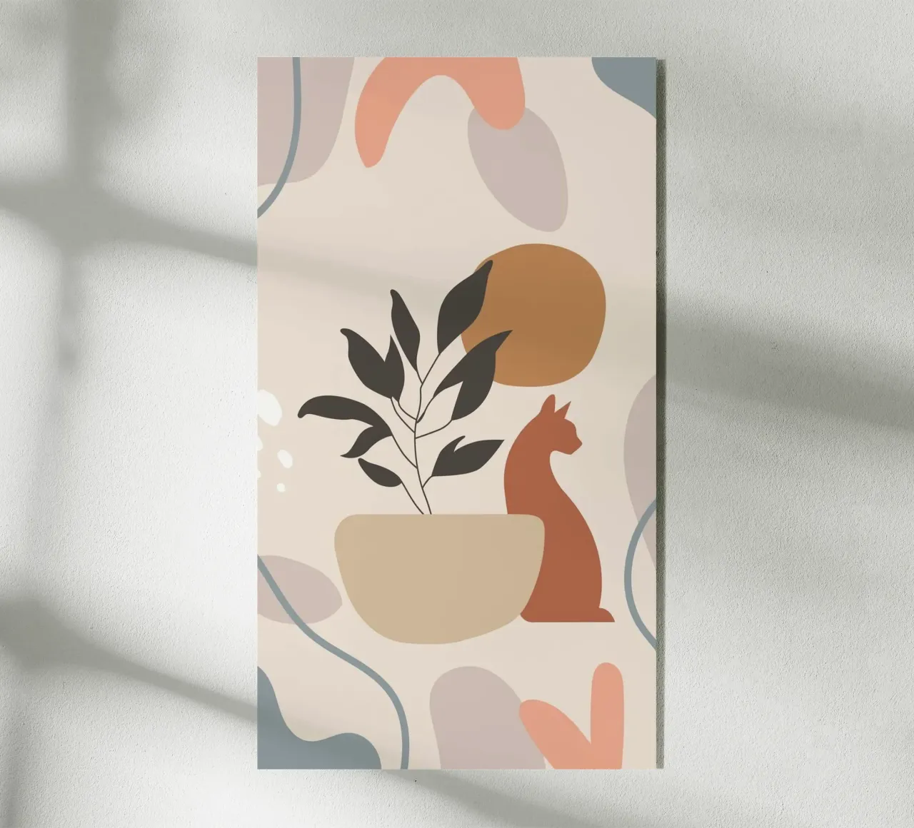 cat with vase shape plexiglass da Grant