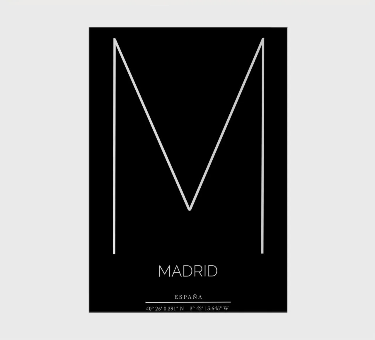 MADRID - nero notebook by CityLights