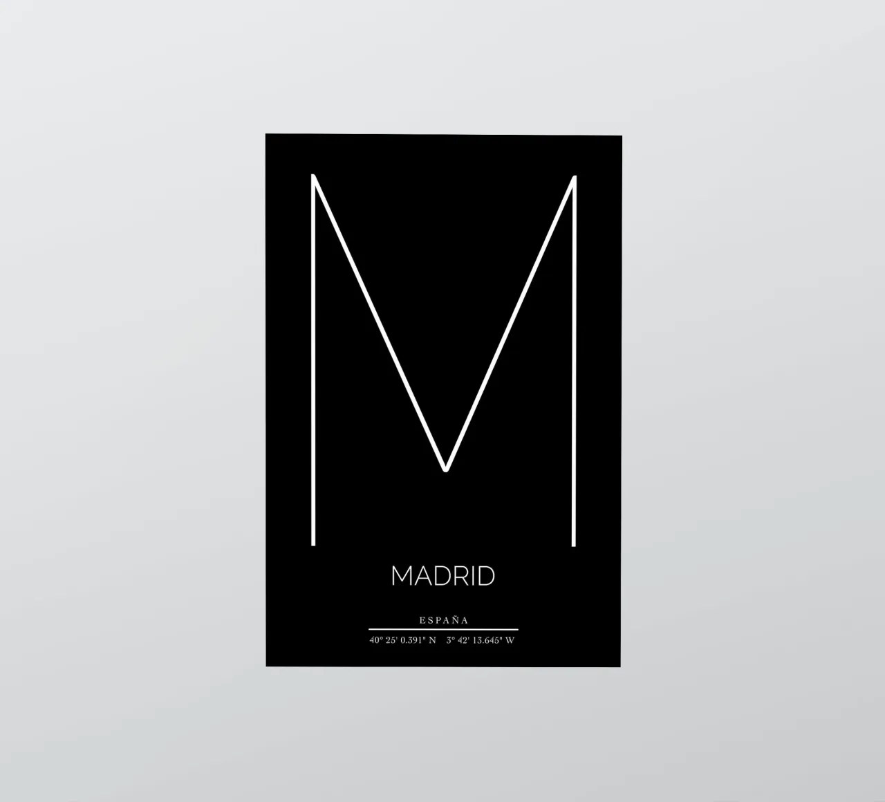 MADRID - nero sticker by CityLights