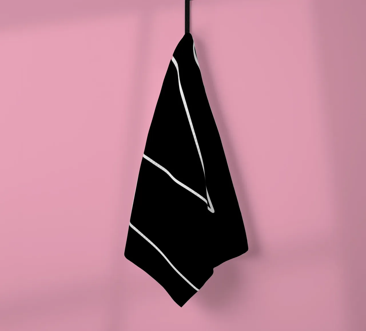 MADRID - nero tea towel by CityLights