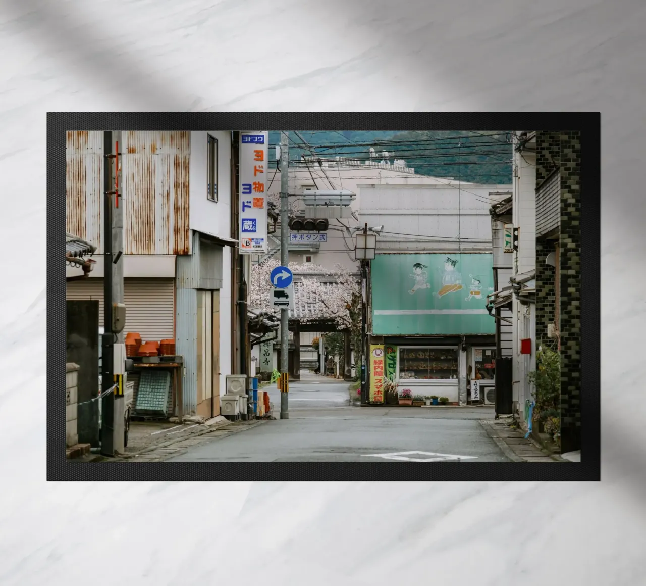 Scena di strada a Uchiko, Giappone zerbino da Marcel Bisig