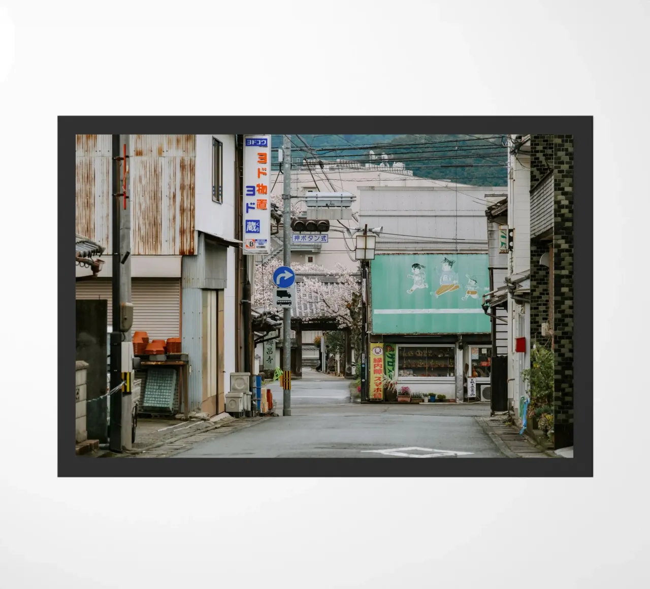 Scena di strada a Uchiko, Giappone zerbino da Marcel Bisig