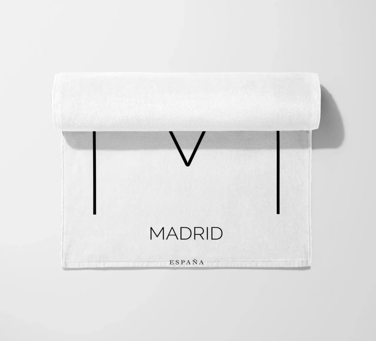 MADRID - blanco beach towel by CityLights