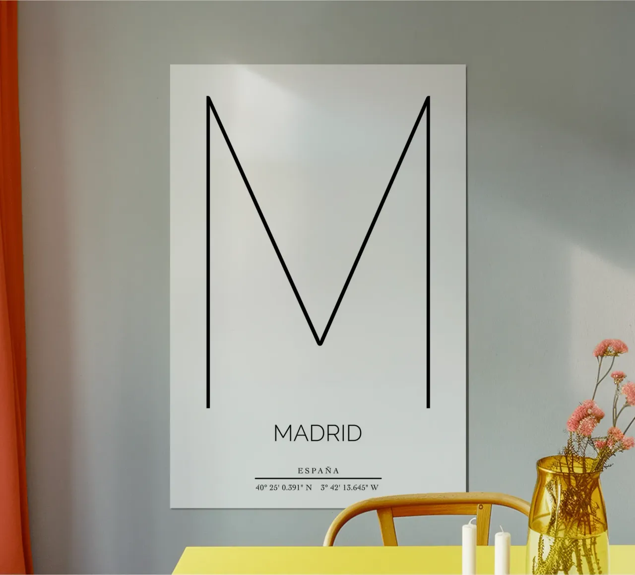 MADRID - blanco poster da CityLights