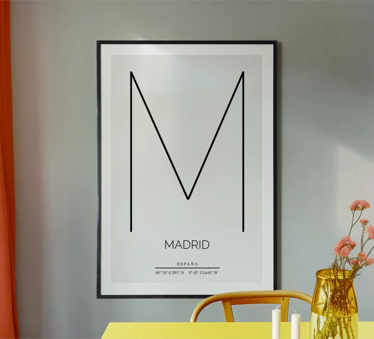 MADRID - blanco poster da CityLights