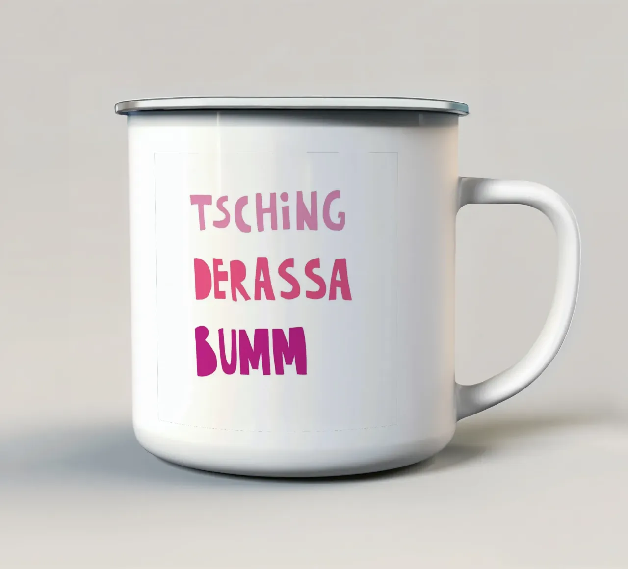 Tsching Derassa Bumm tazza in smalto da fraeuleinvonfuchs