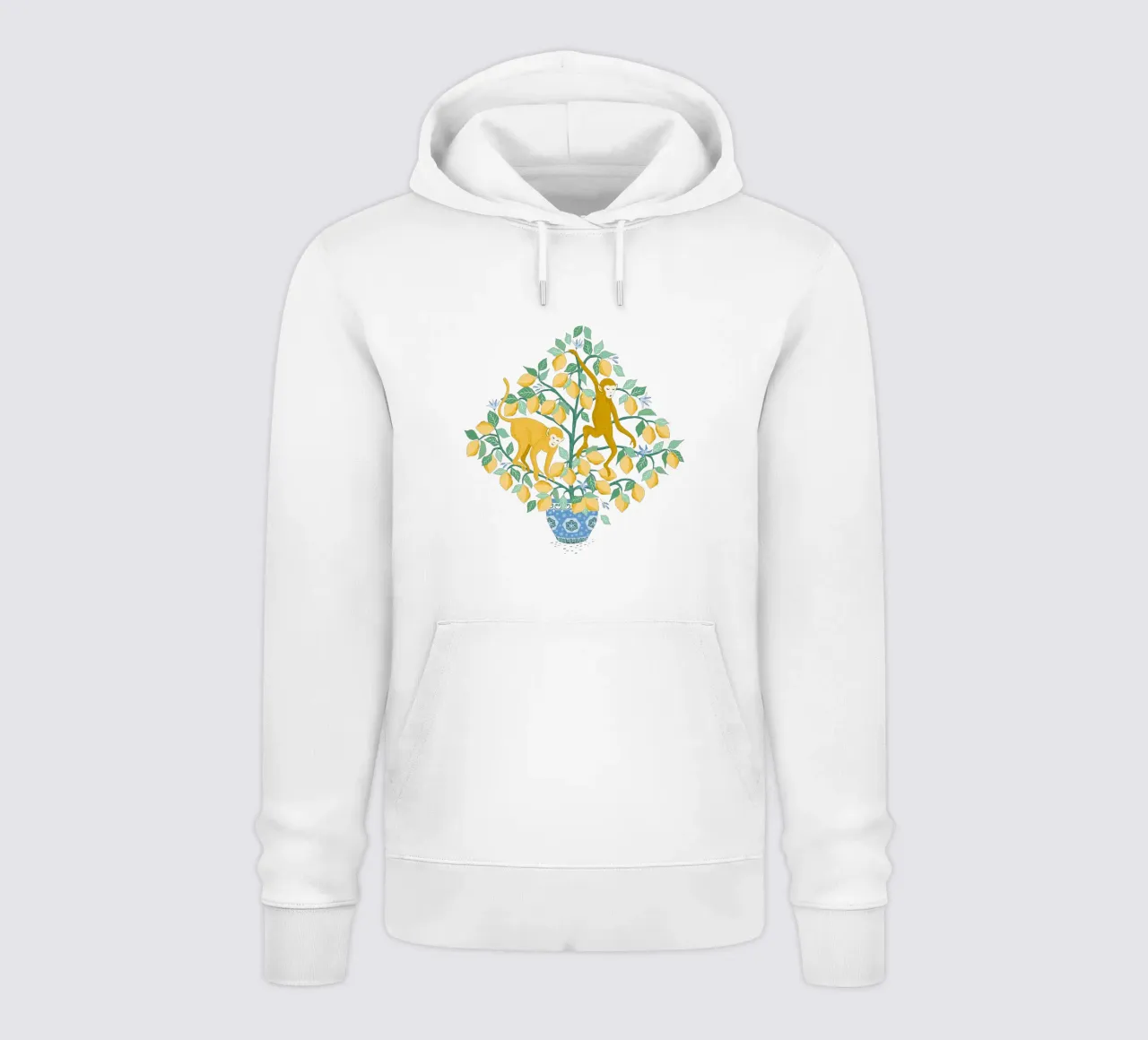Monkeys in lemon tree hoodie van Vivdesign