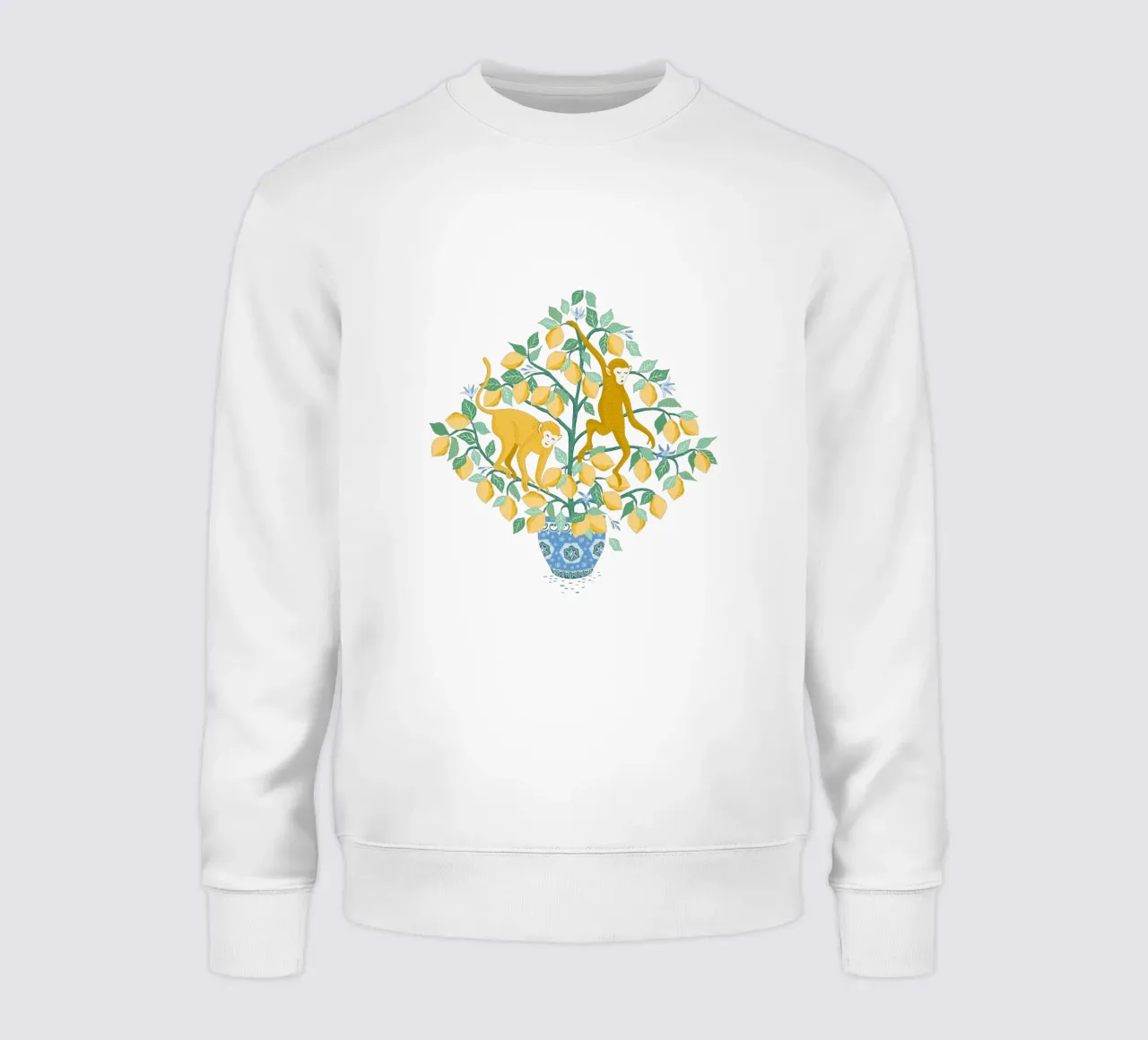 Monkeys in lemon tree felpa da Vivdesign