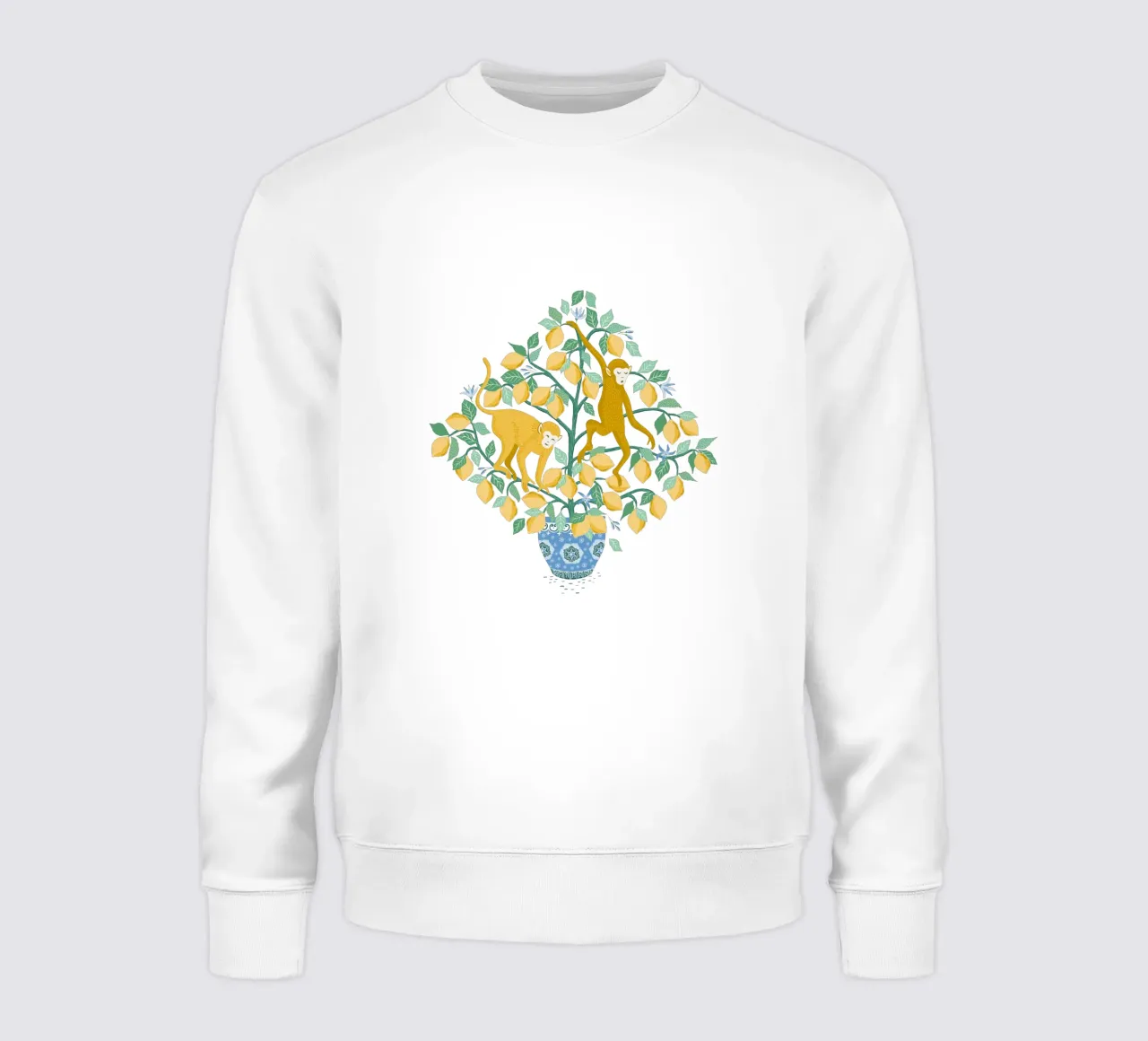 Monkeys in lemon tree felpa da Vivdesign
