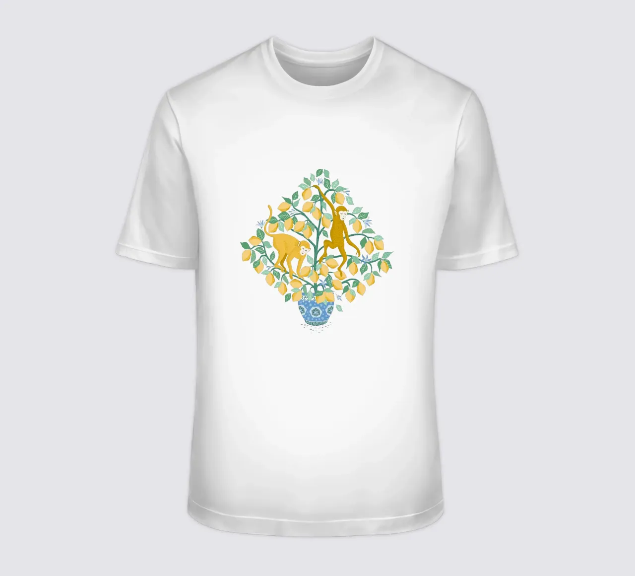 Monkeys in lemon tree t-shirt da Vivdesign
