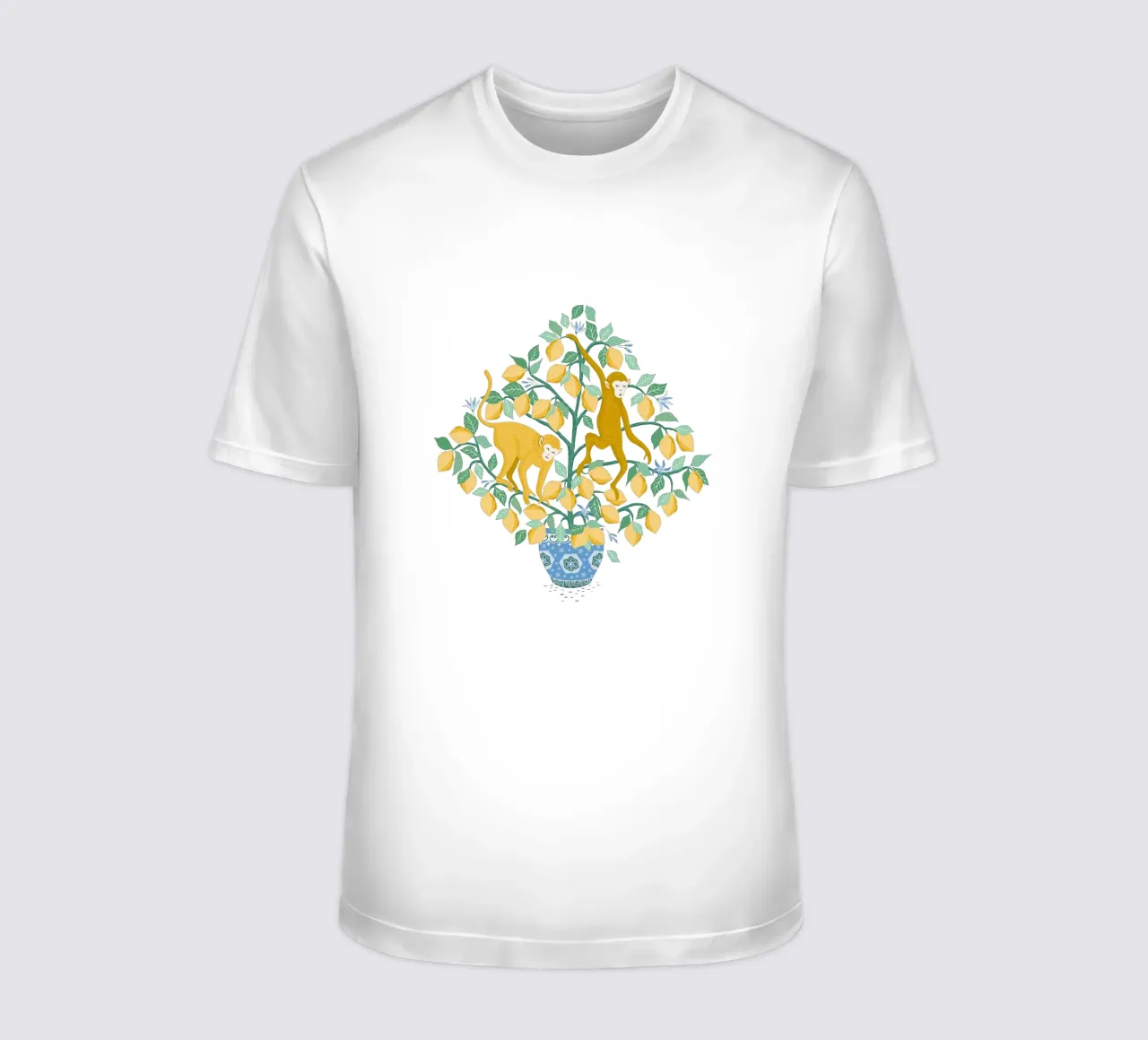 Monkeys in lemon tree t-shirt da Vivdesign