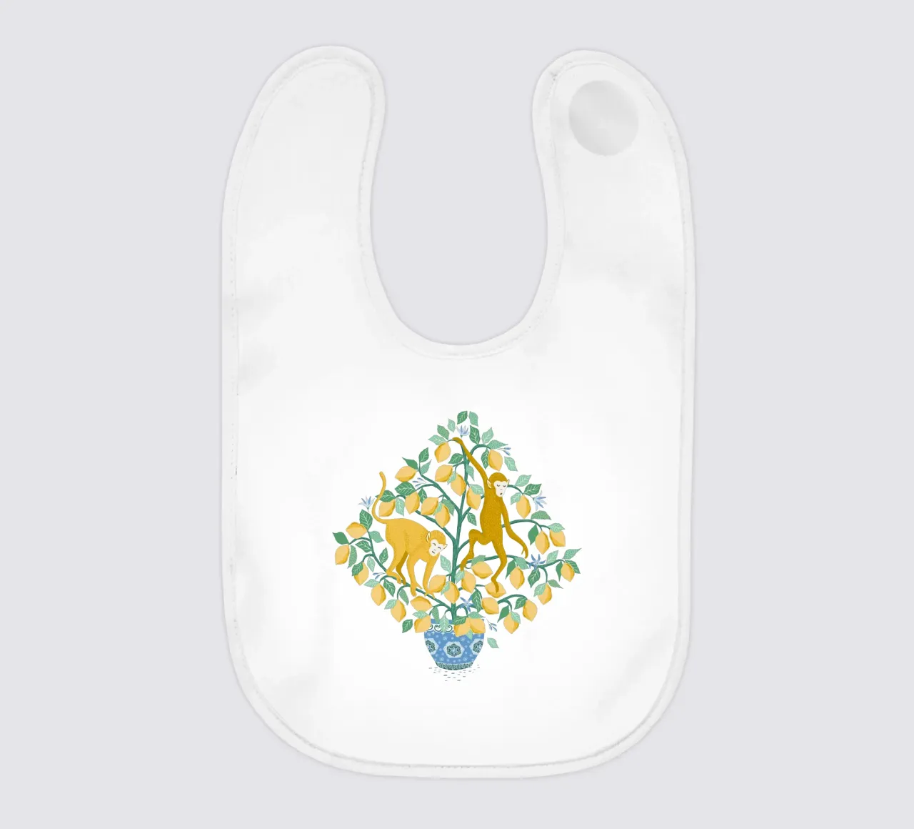 Monkeys in lemon tree bavaglino da Vivdesign