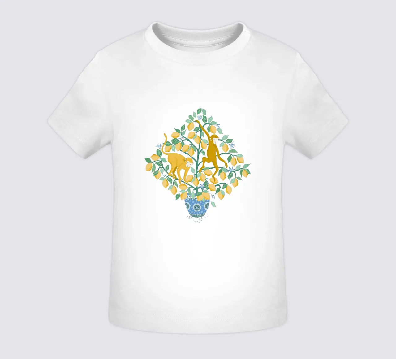 Monkeys in lemon tree maglietta neonato da Vivdesign