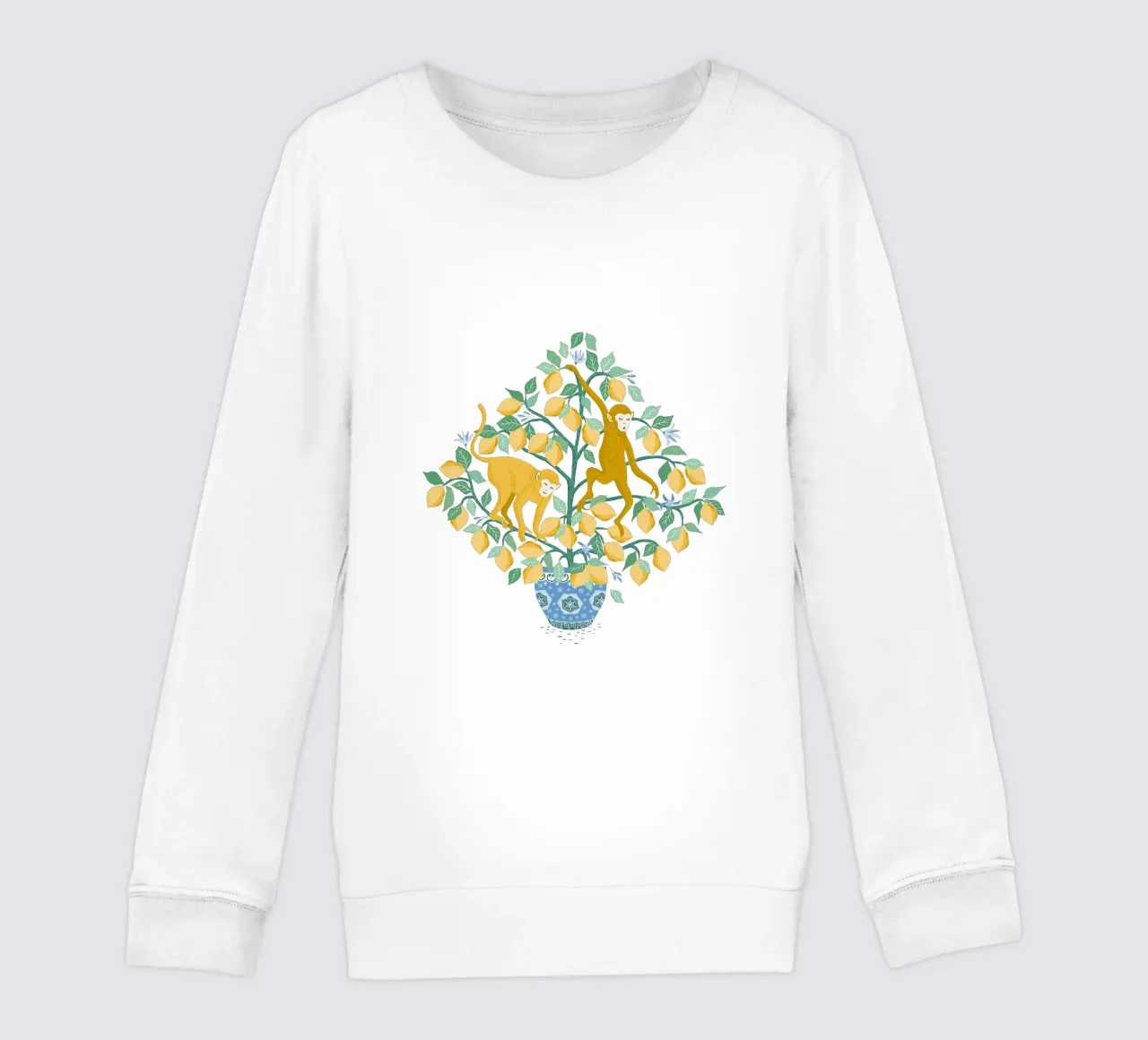 Monkeys in lemon tree felpa bambino da Vivdesign