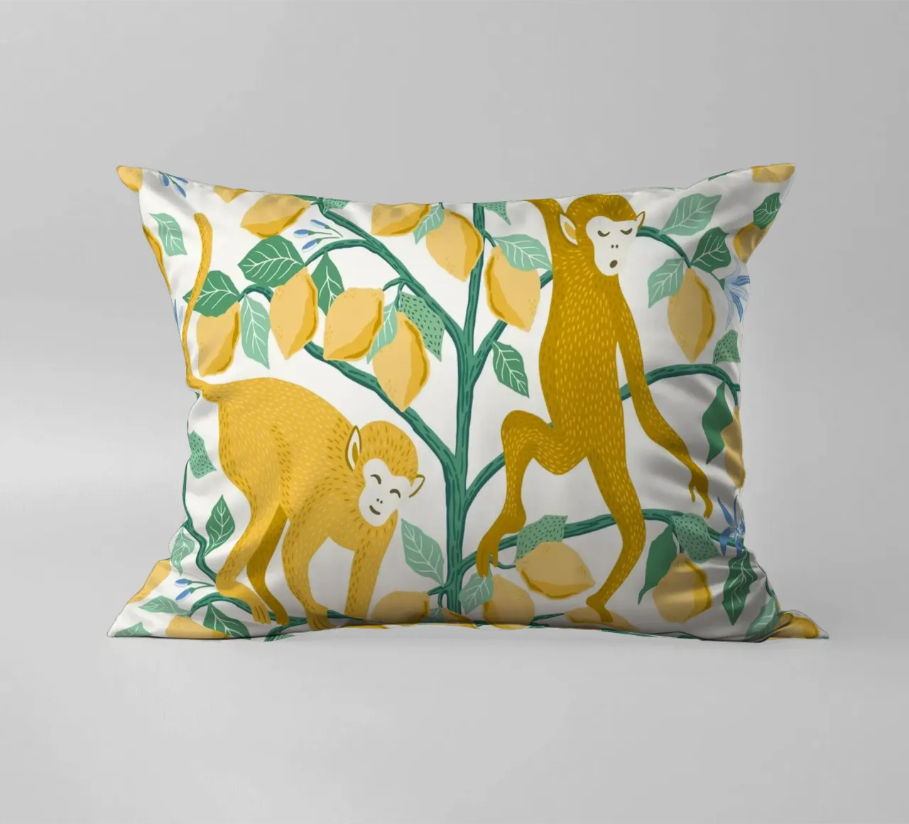 Monkeys in lemon tree cuscino da Vivdesign