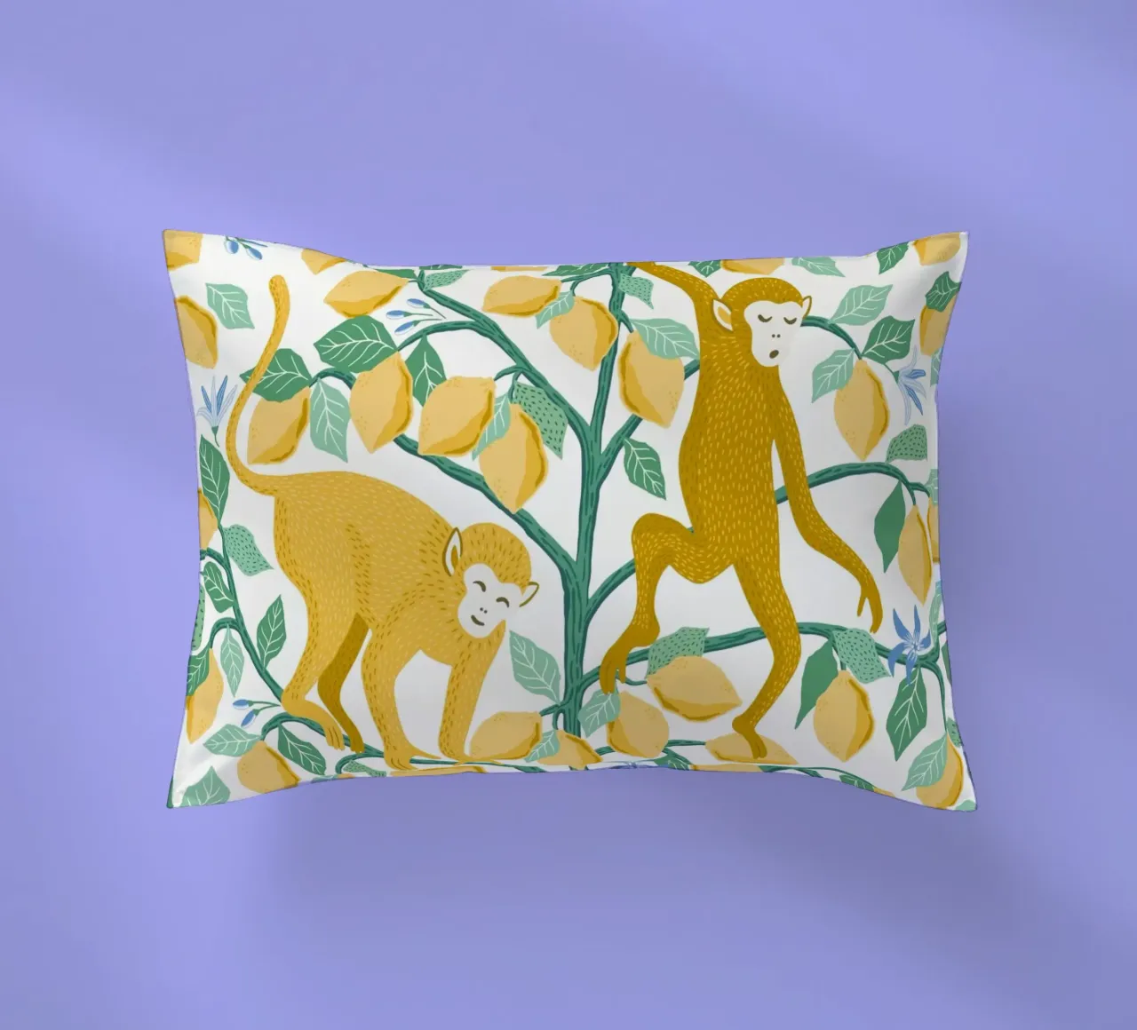Monkeys in lemon tree cuscino da Vivdesign