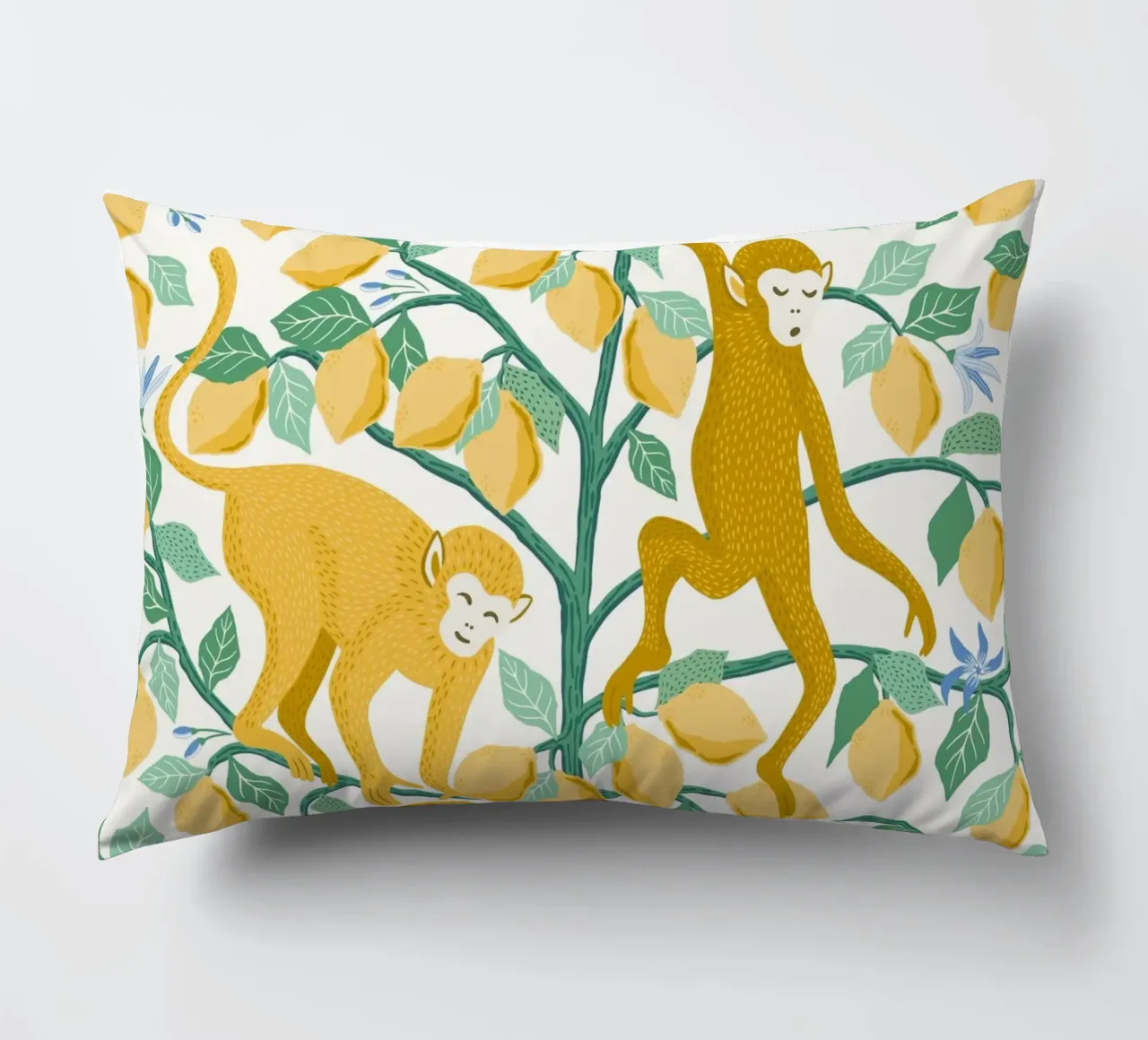 Monkeys in lemon tree cuscino da Vivdesign