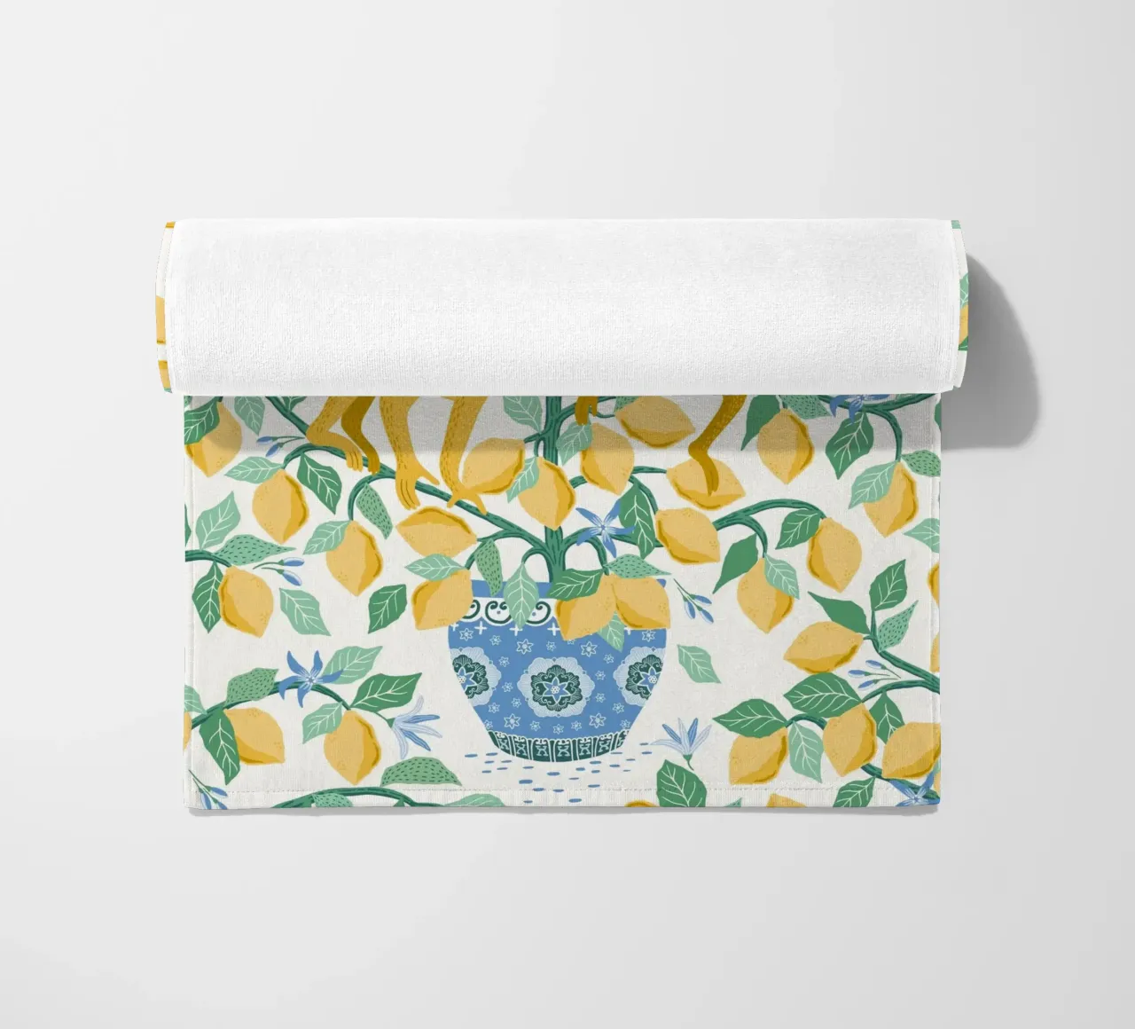 Monkeys in lemon tree telo mare da Vivdesign