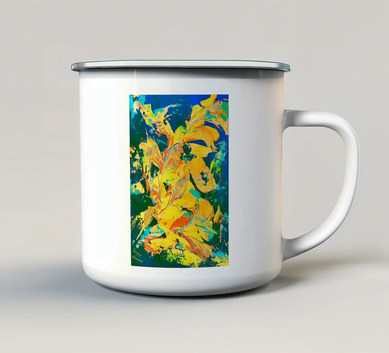 IDEAL GIFT 88 invers. tazza in smalto da Thierry Vobmann Abstract painting