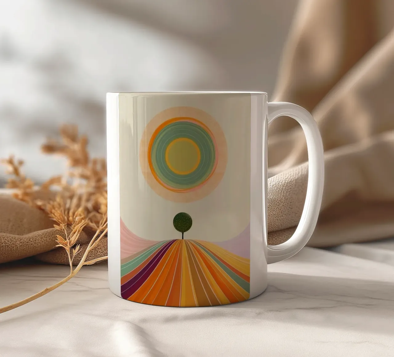 circle colorful shape tazza in ceramica da feny