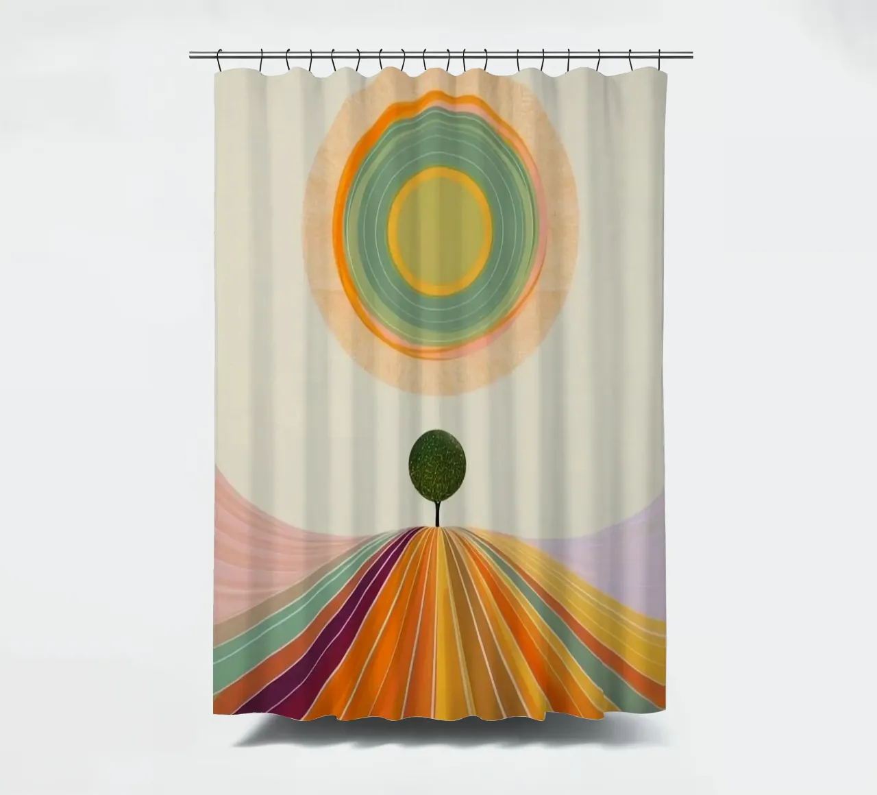 circle colorful shape tenda da doccia da feny