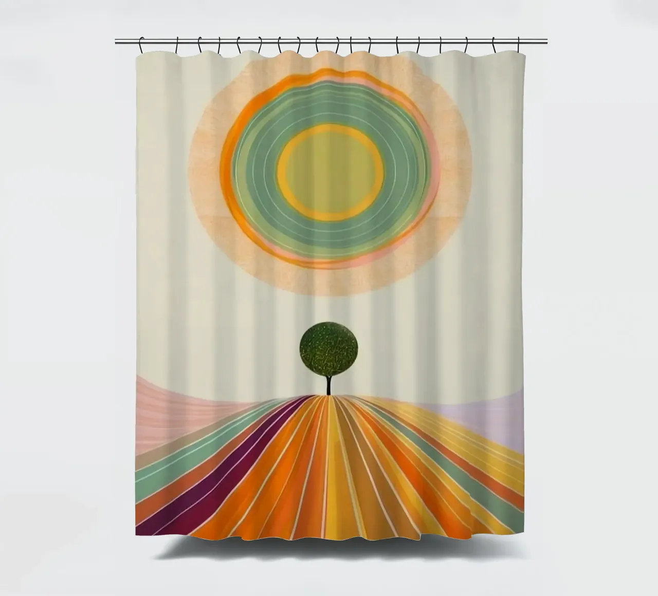 circle colorful shape tenda da doccia da feny