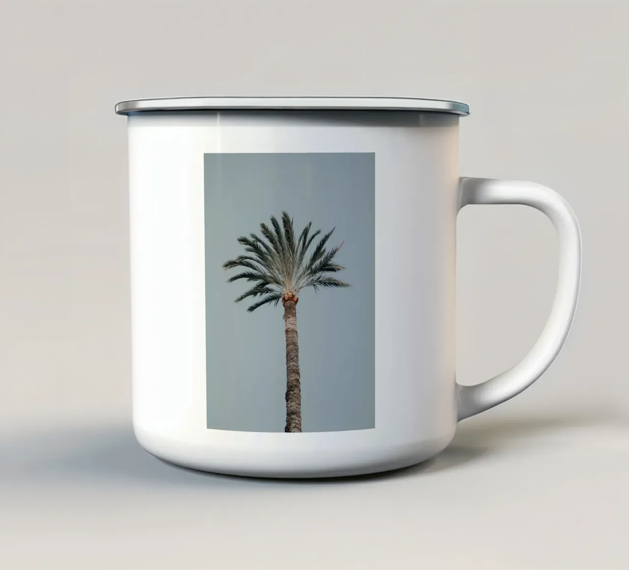 palm in sky tazza in smalto da feny