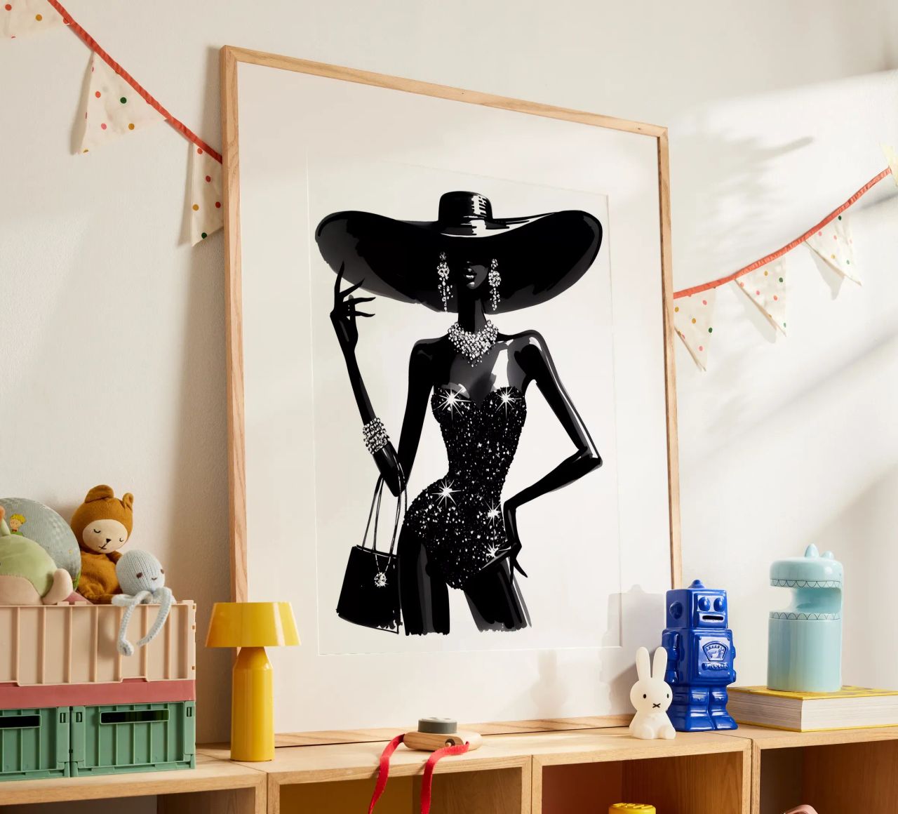 St Tropez Fashion Portrait poster by ARTOMATIC