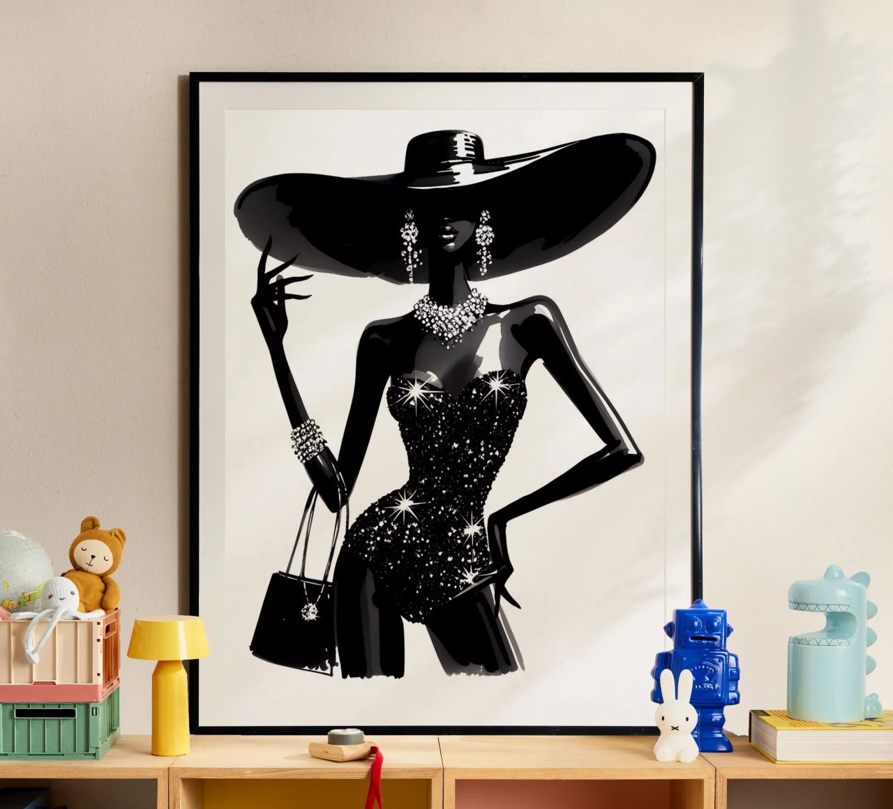 St Tropez Fashion Portrait poster by ARTOMATIC
