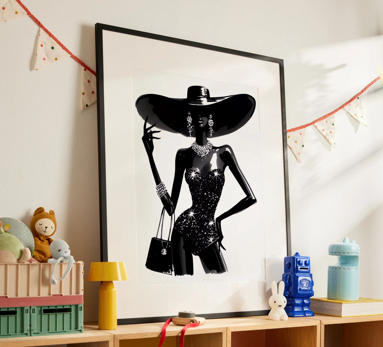St Tropez Fashion Portrait poster by ARTOMATIC