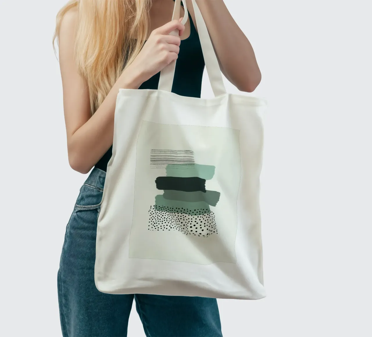 shape and dot borsa in juta da feny