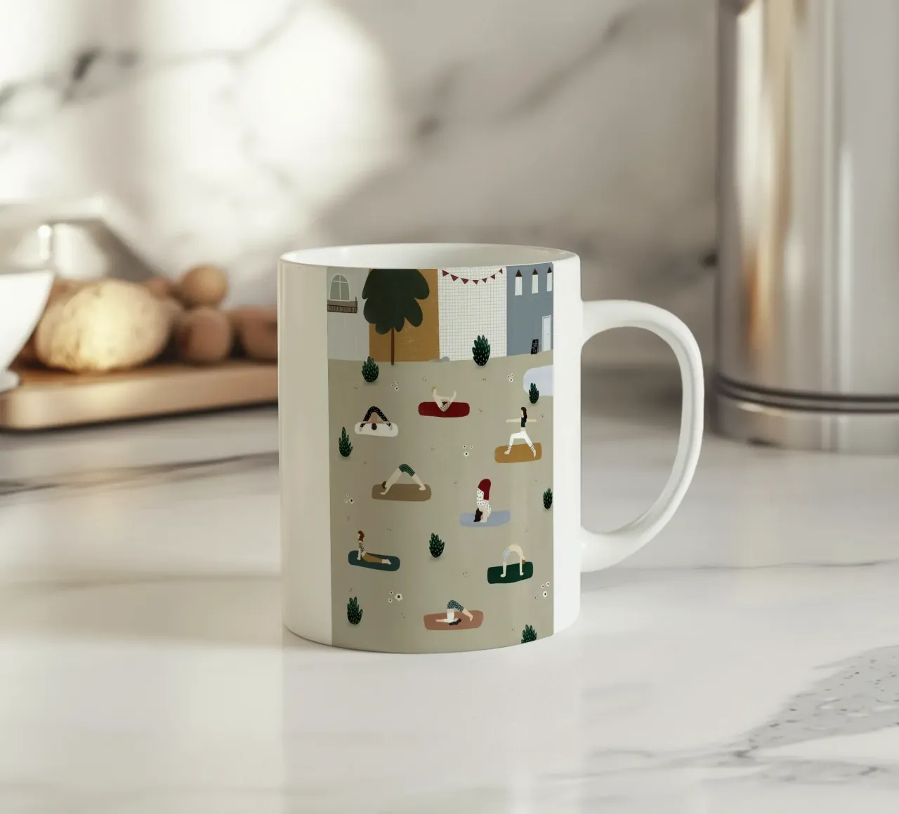 exercise yoga tazza in ceramica da feny