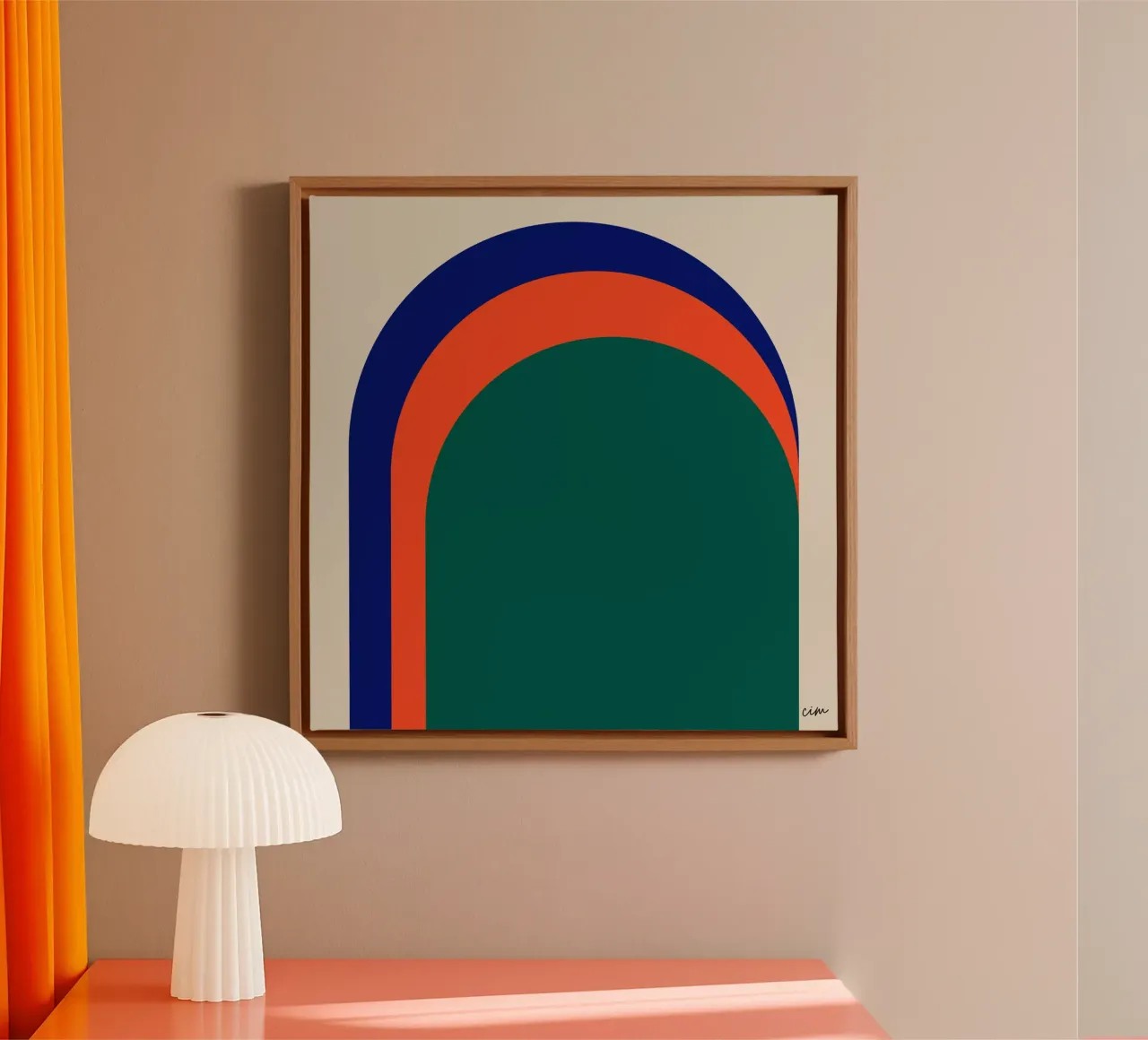 Graphisme arches tela con Cornice a cassetta da cim_art