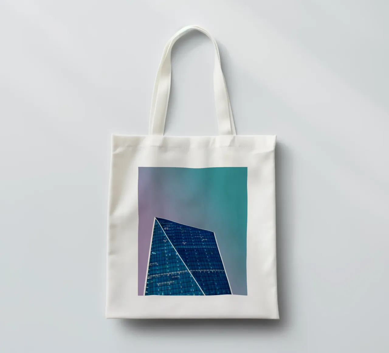 high architecture in gradient sky borsa in juta da Keyn