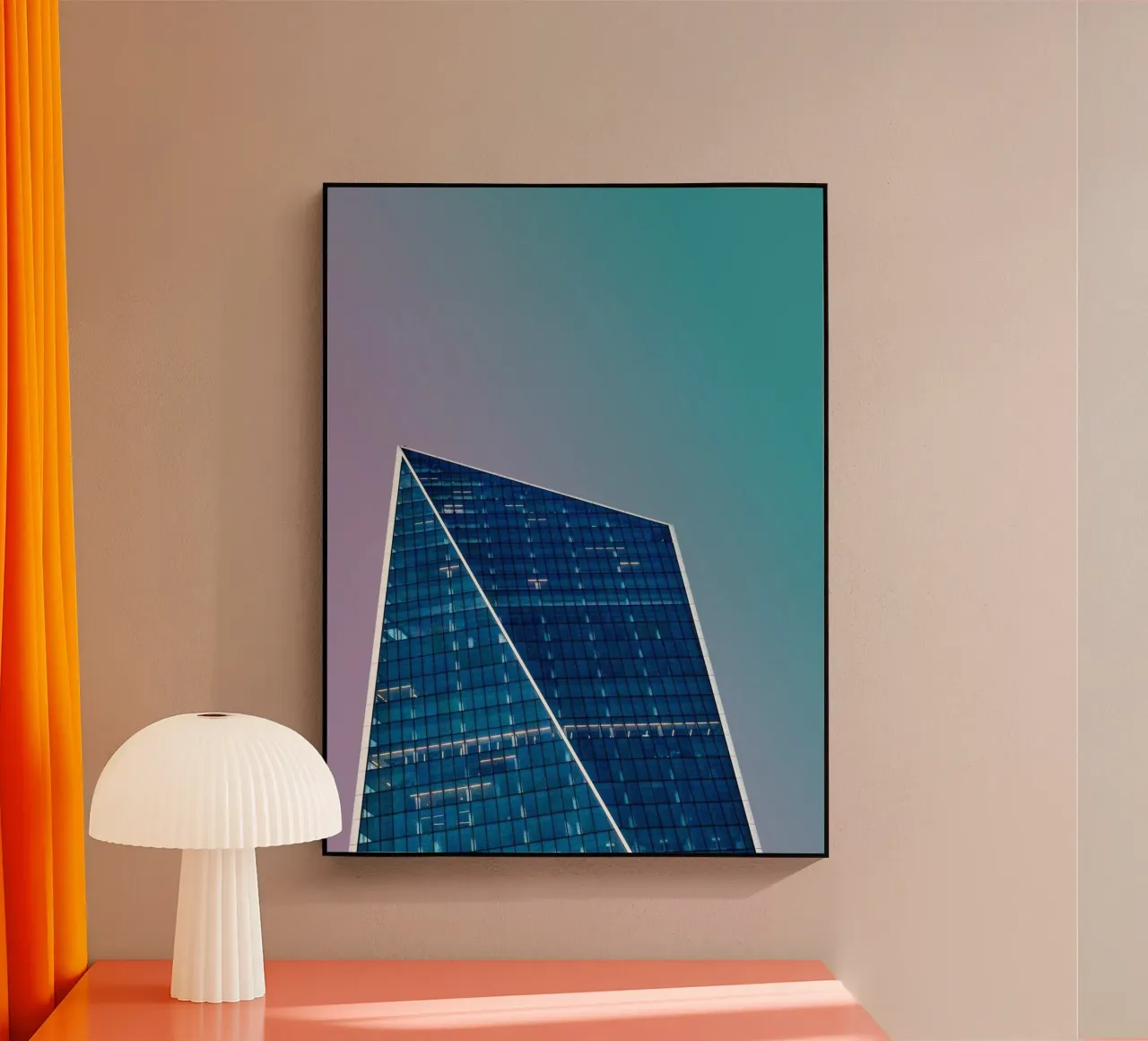high architecture in gradient sky metacrilato de Keyn