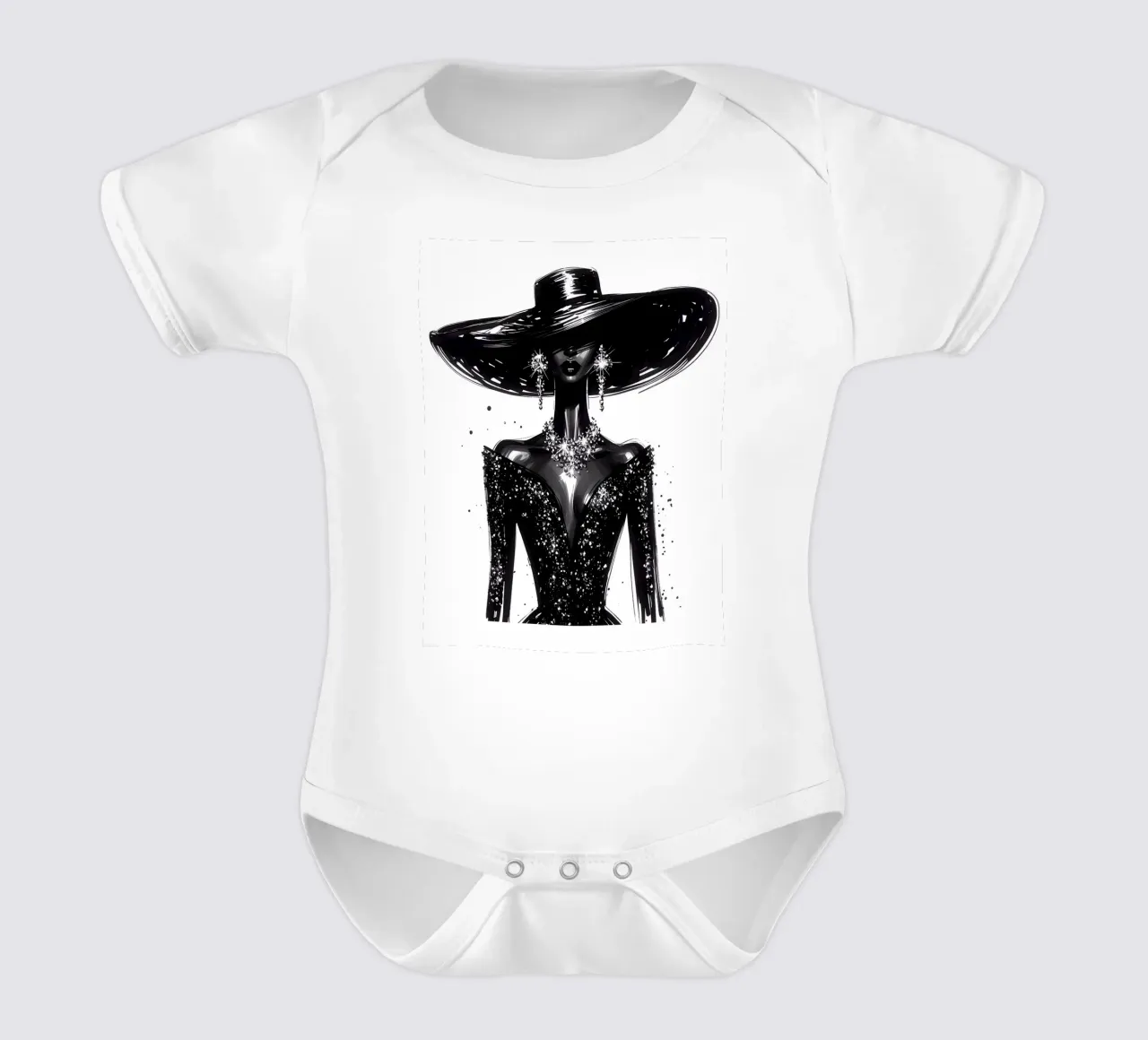 RITRATTO DI MODA ASCOT body neonato maniche corte da ARTOMATIC