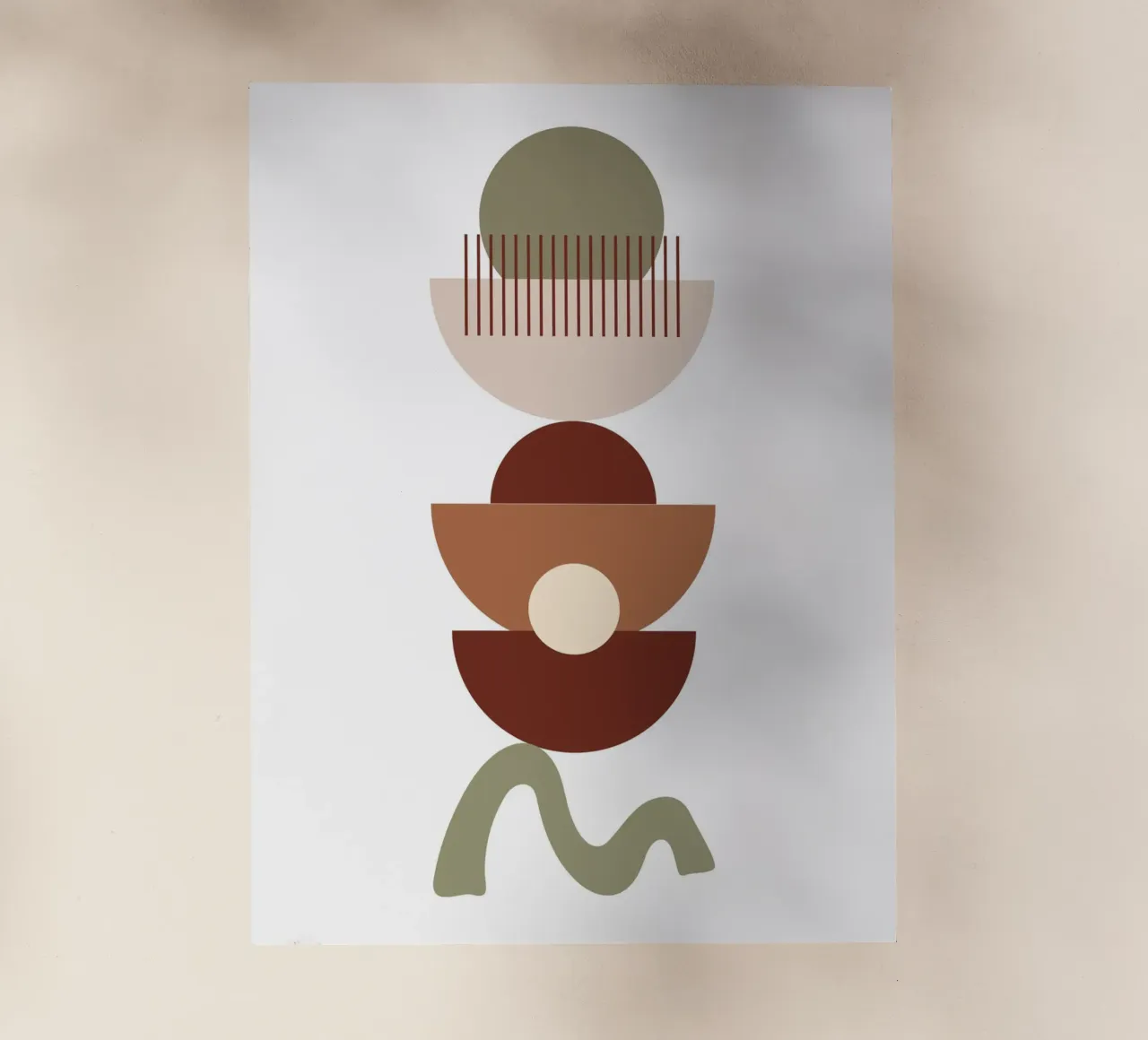 Abstract Bohemian Geometric Art pellicola backlit da PinkCandyWalls