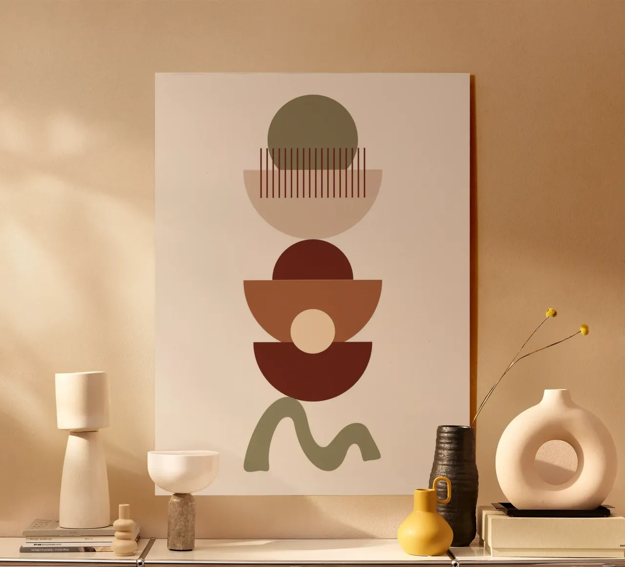 Abstract Bohemian Geometric Art plexiglass da PinkCandyWalls