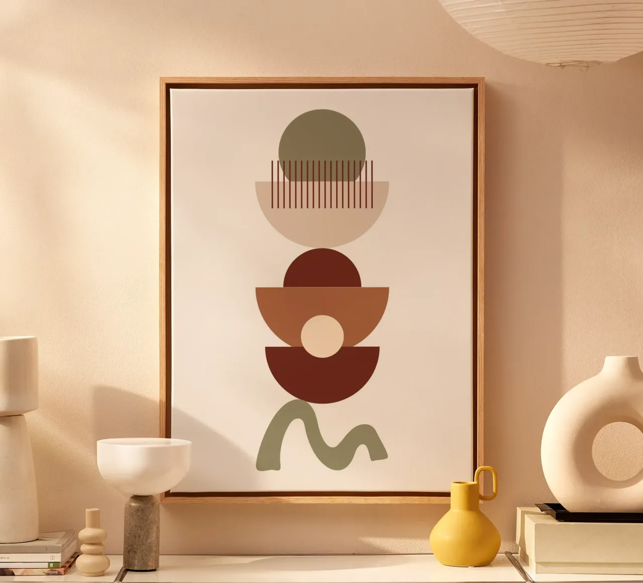 Abstract Bohemian Geometric Art tela da PinkCandyWalls