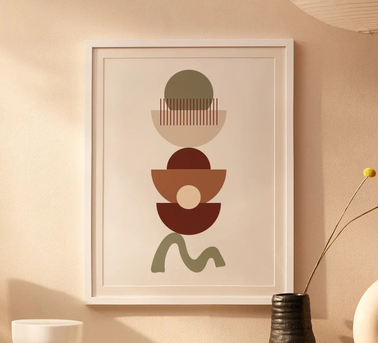 Abstract Bohemian Geometric Art carta hahnemühle da PinkCandyWalls