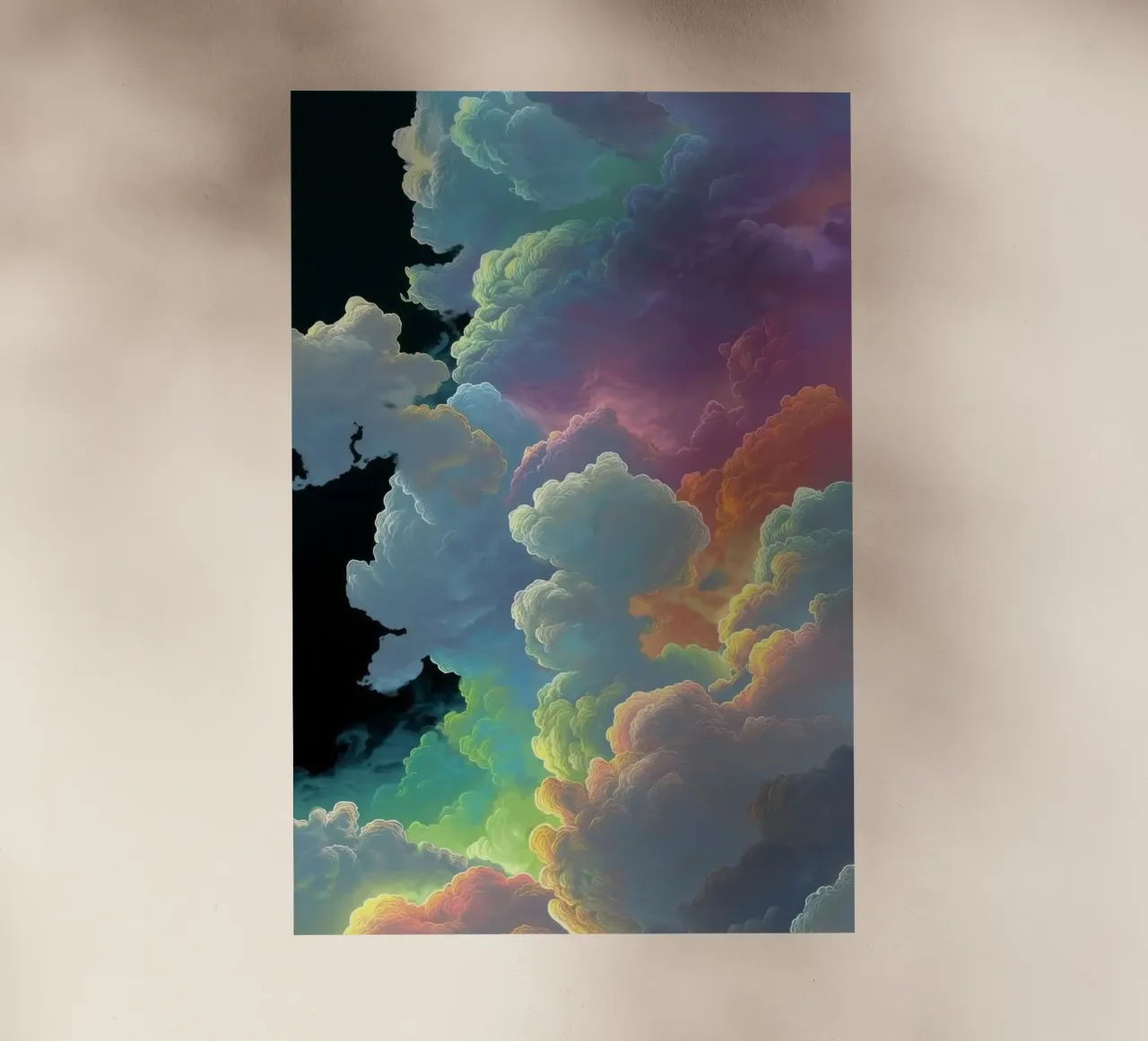 art colorful clouds pellicola backlit da Keyn