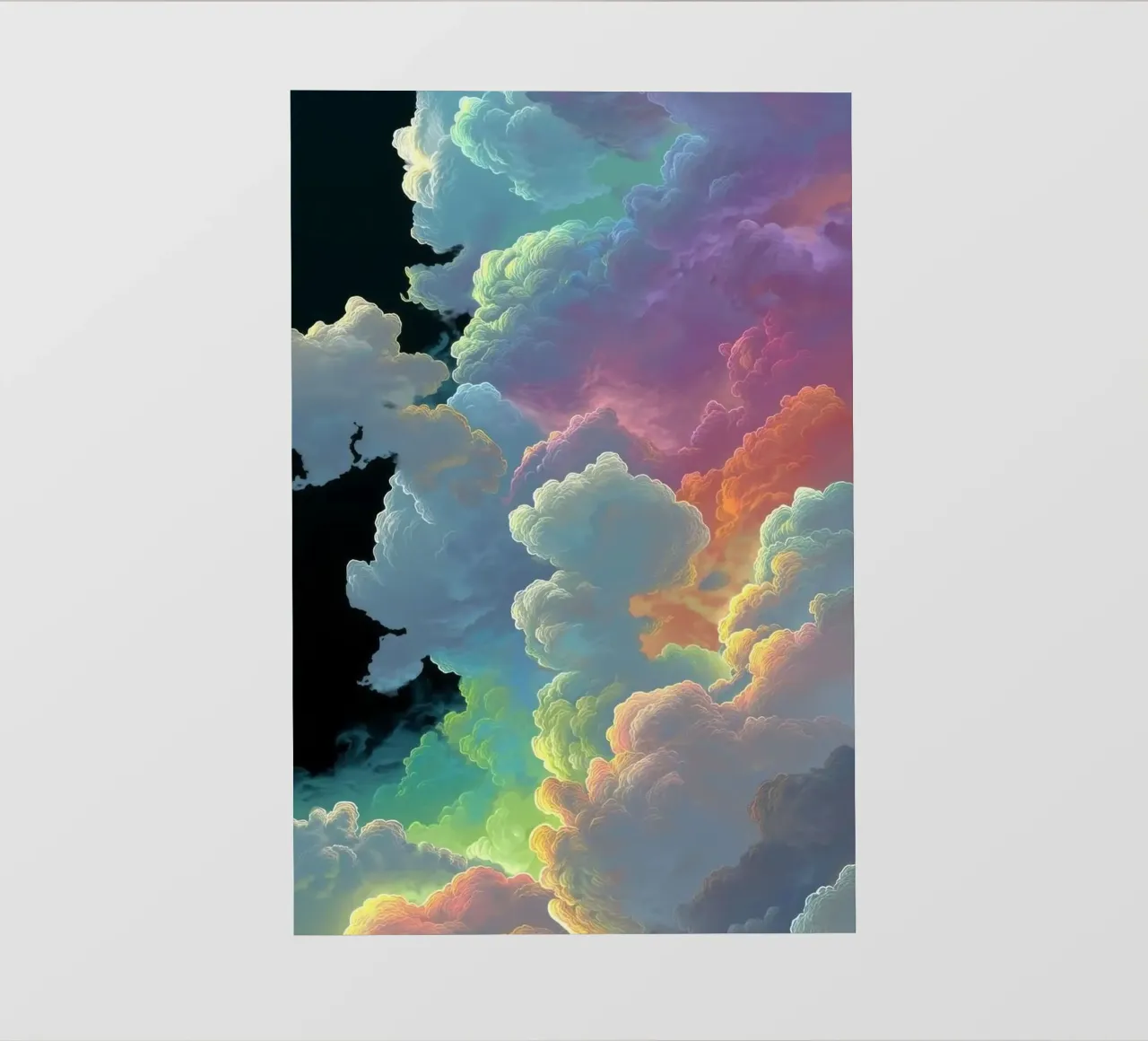 art colorful clouds pellicola backlit da Keyn