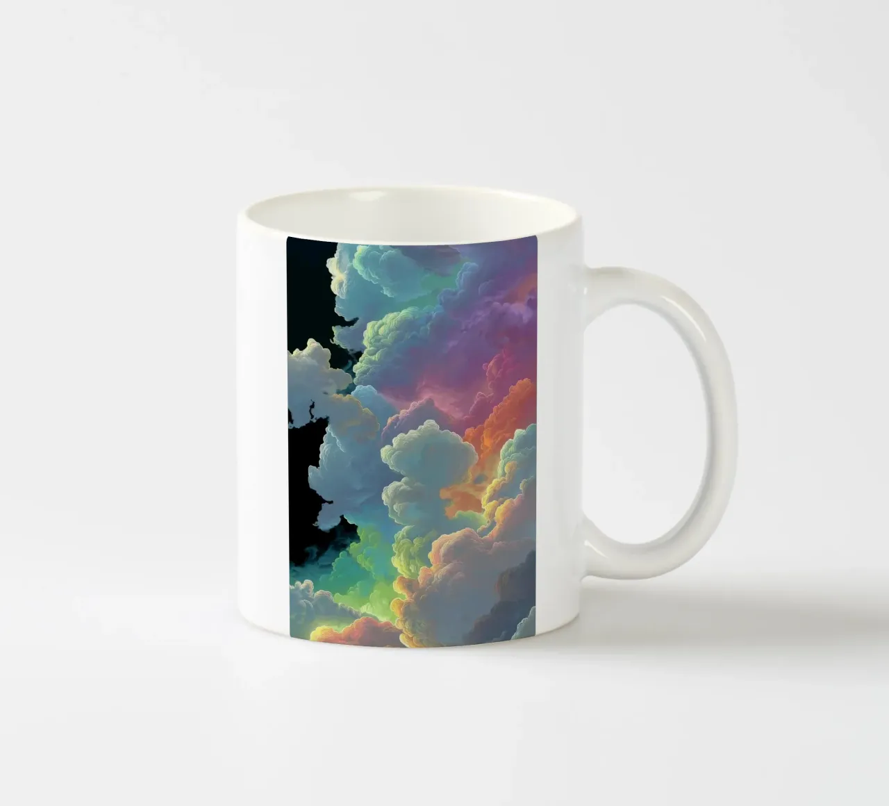 art colorful clouds tazza in ceramica da Keyn