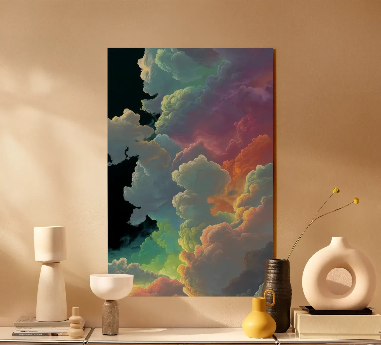 art colorful clouds plexiglass da Keyn