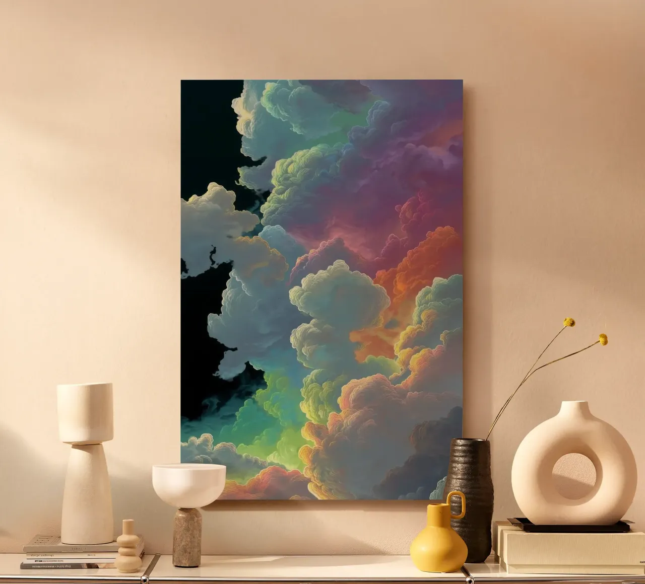 art colorful clouds alluminio dibond da Keyn