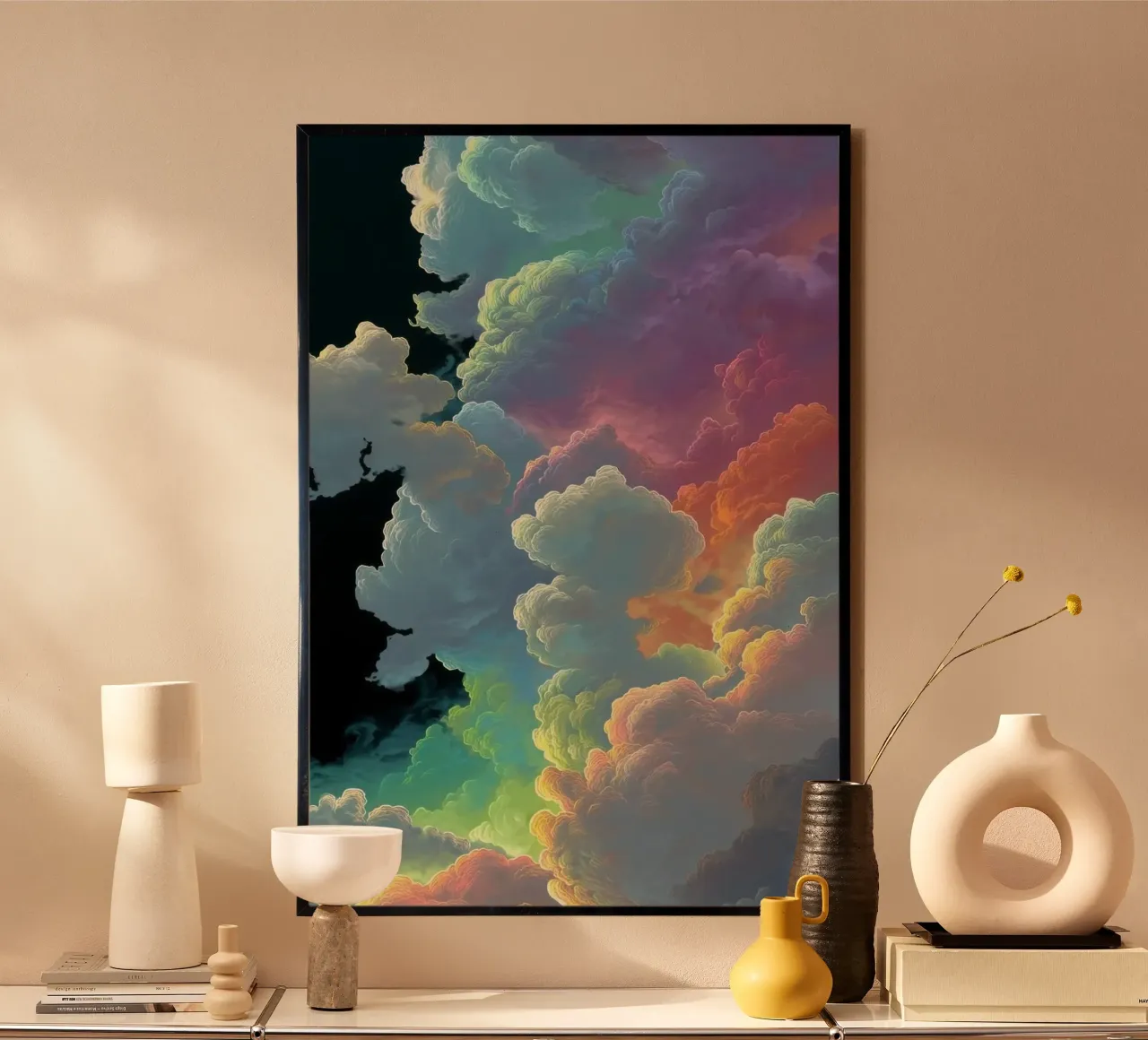 art colorful clouds carta hahnemühle da Keyn