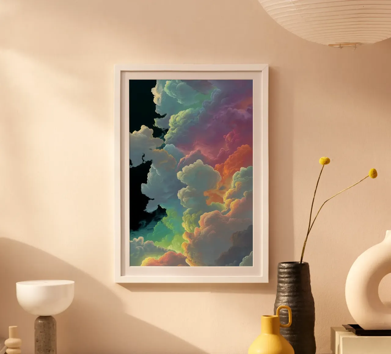 art colorful clouds carta hahnemühle da Keyn